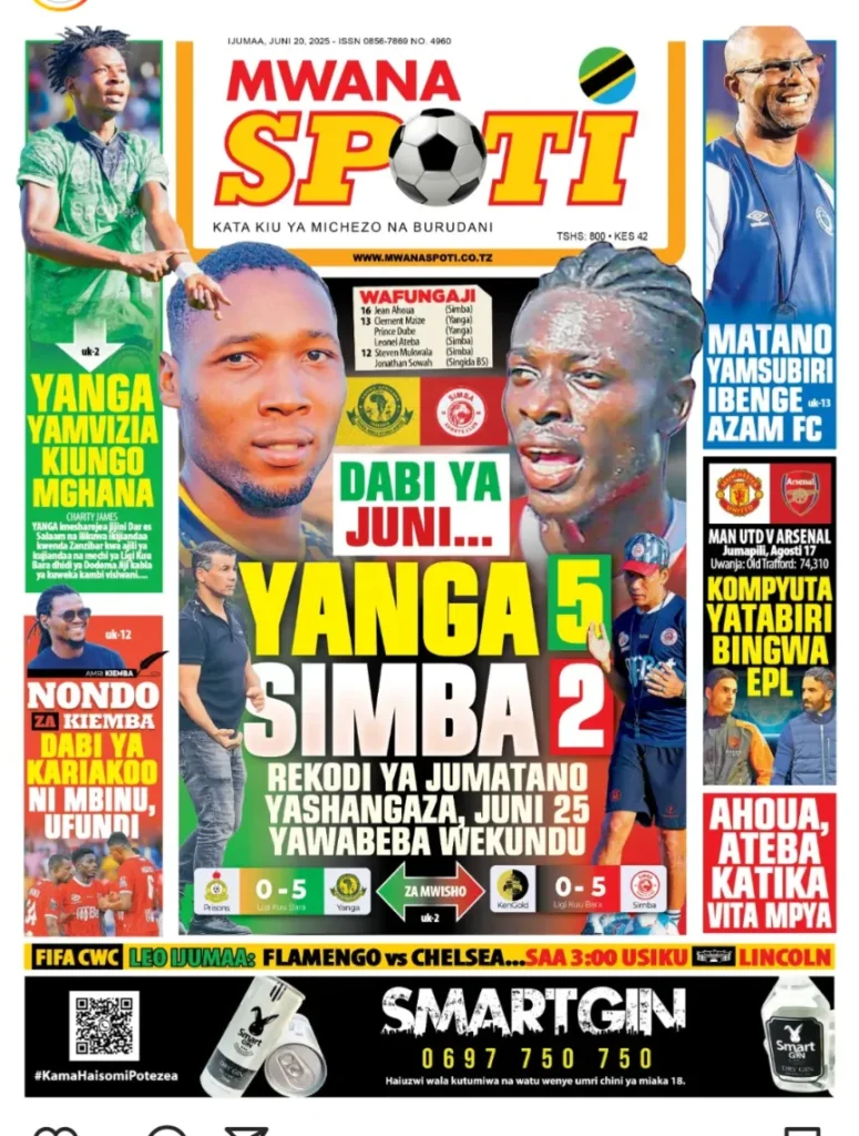 Magazeti ya Leo Tanzania Ijumaa – Juni 20, 2025 2 Habari Kuu Magazeti ya Leo Tanzania – Ijumaa 20/06/2025