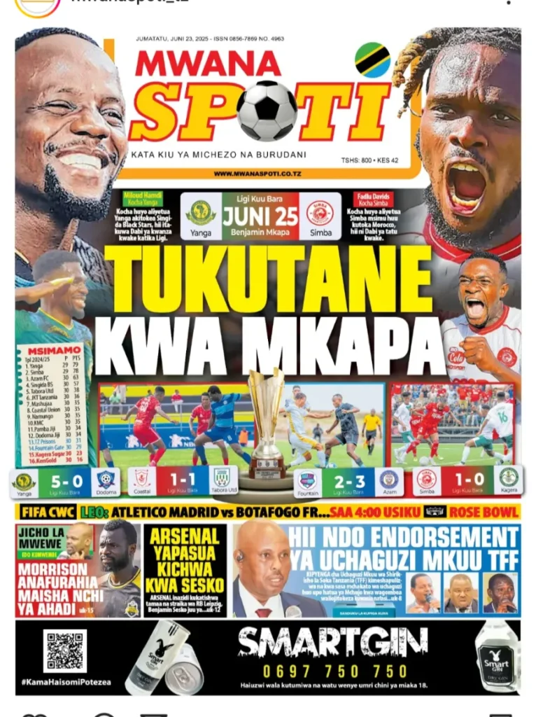 Magazeti ya Leo Tanzania Jumatatu Juni 23, 2025 4 Habari Kuu Kutoka Magazeti ya Leo Tanzania