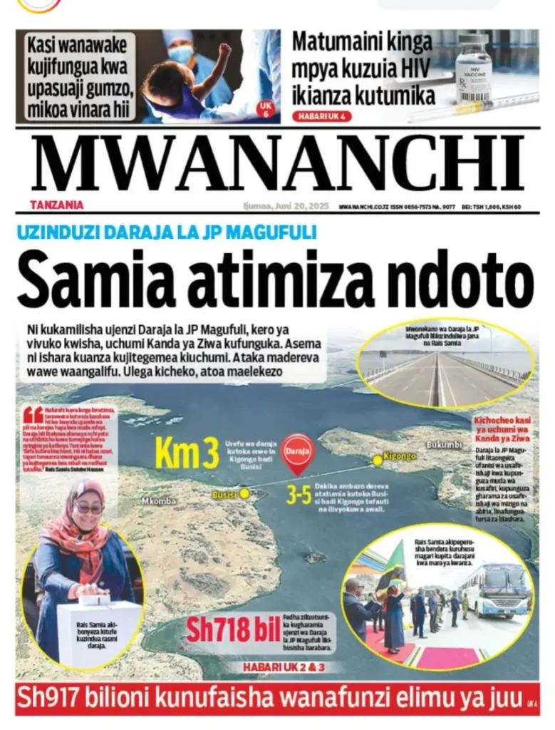 Magazeti ya Leo Tanzania Ijumaa – Juni 20, 2025 10 10 3