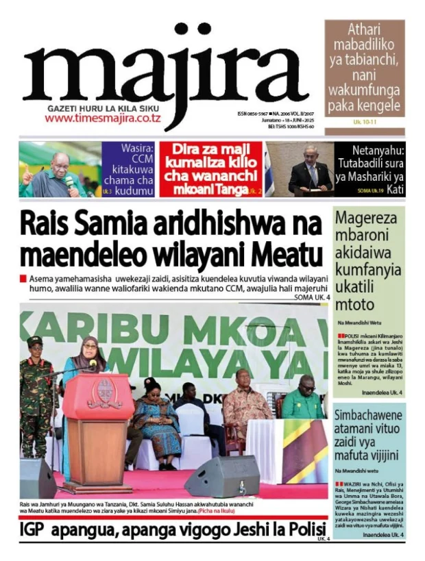 Magazeti ya Leo Tanzania – Jumatano Juni 18, 2025 13 12 1