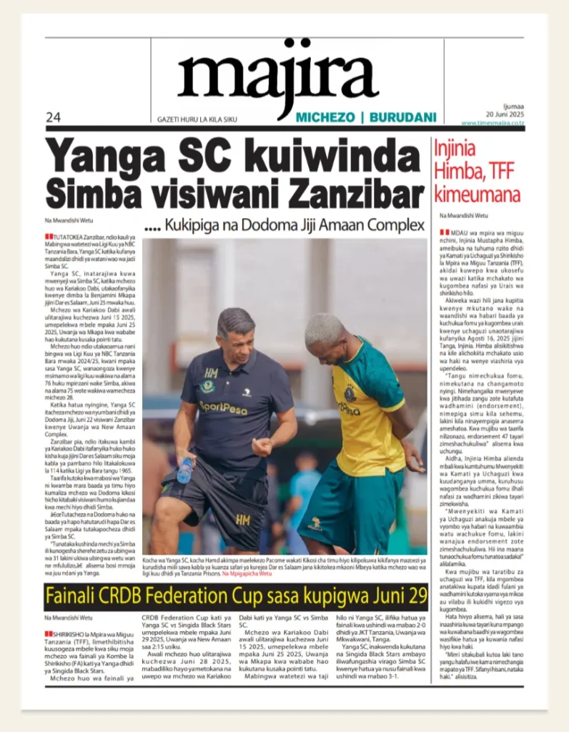 Magazeti ya Leo Tanzania Ijumaa – Juni 20, 2025 12 12 3