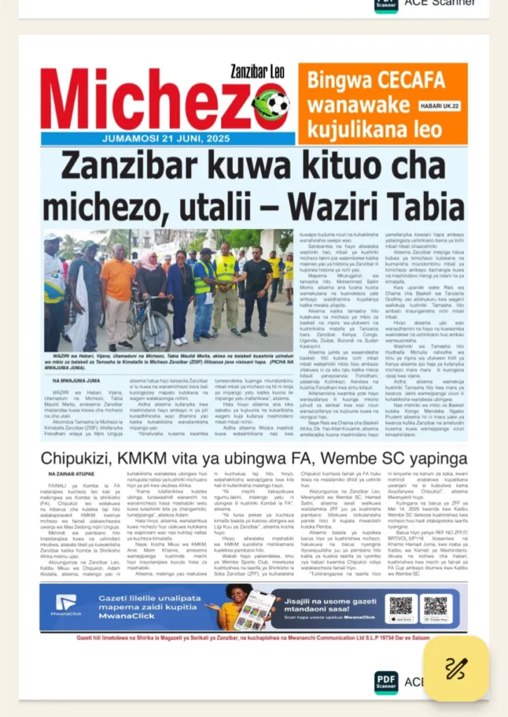 Magazeti ya Leo Tanzania Jumamosi – Juni 21, 2025 13 12 4