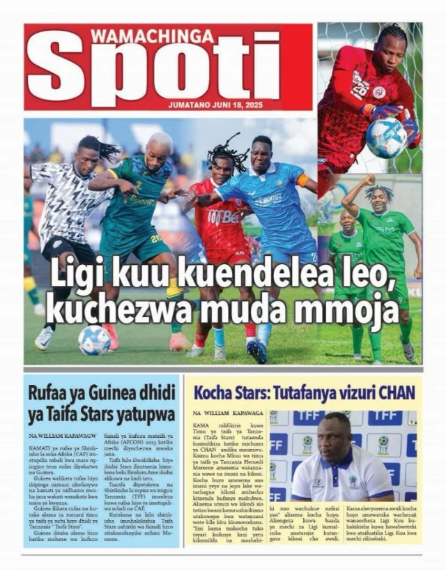 Magazeti ya Leo Tanzania – Jumatano Juni 18, 2025 16 15 1