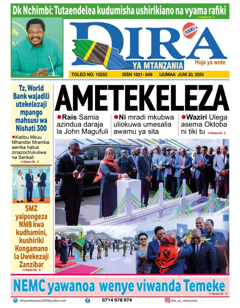 Magazeti ya Leo Tanzania Ijumaa – Juni 20, 2025 17 17 3
