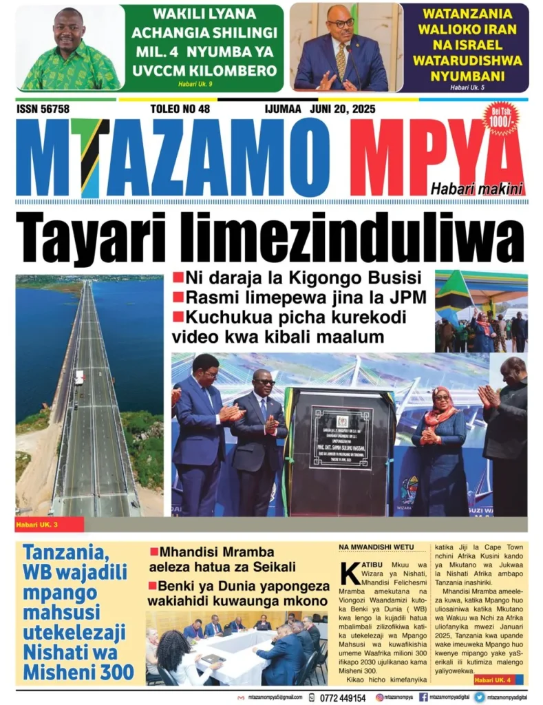 Magazeti ya Leo Tanzania Ijumaa – Juni 20, 2025 19 19 3