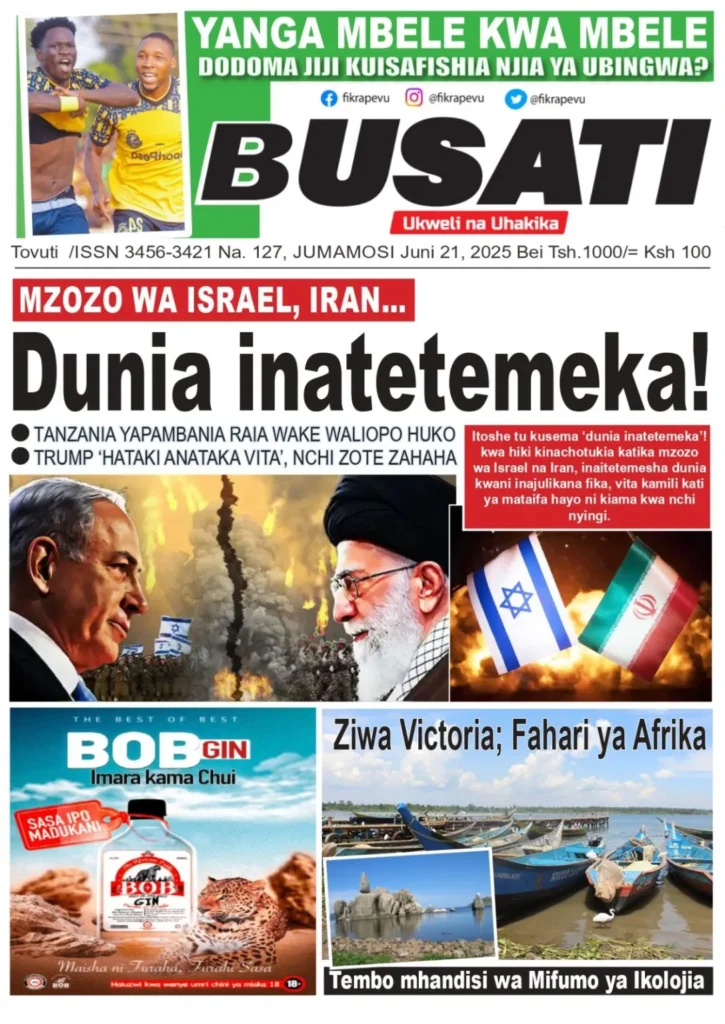 Magazeti ya Leo Tanzania Jumamosi – Juni 21, 2025 20 19 4