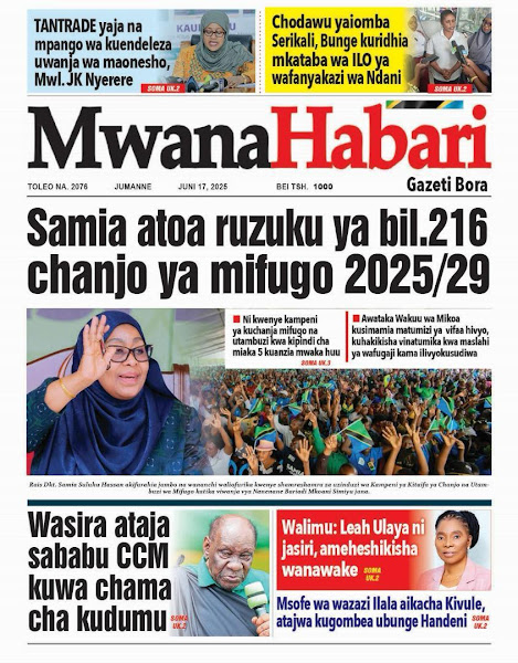 Magazeti ya Leo Tanzania – Jumanne Juni 17, 2025 22 21