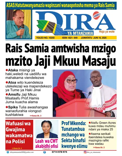 Magazeti ya Leo - Jumatatu Juni 16, 2025 20 21