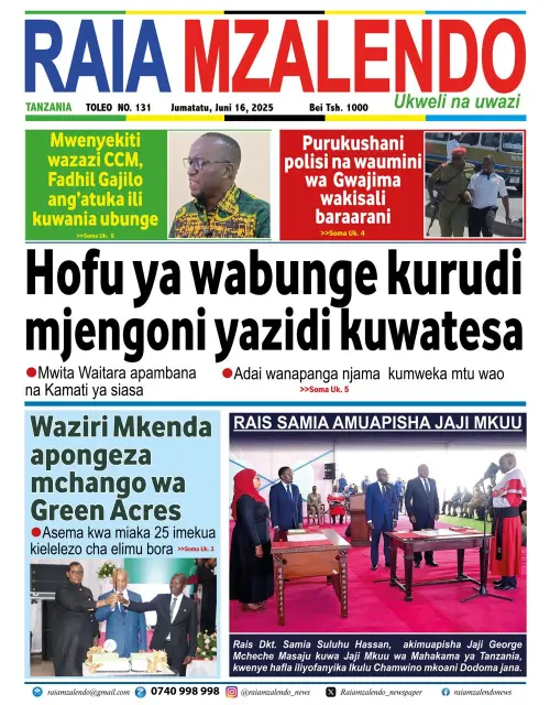 Magazeti ya Leo - Jumatatu Juni 16, 2025 21 22