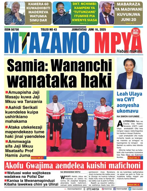 Magazeti ya Leo - Jumatatu Juni 16, 2025 22 23