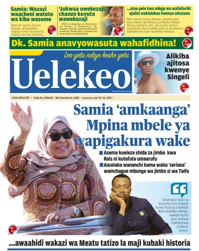 Magazeti ya Leo Tanzania – Jumatano Juni 18, 2025 25 24 1