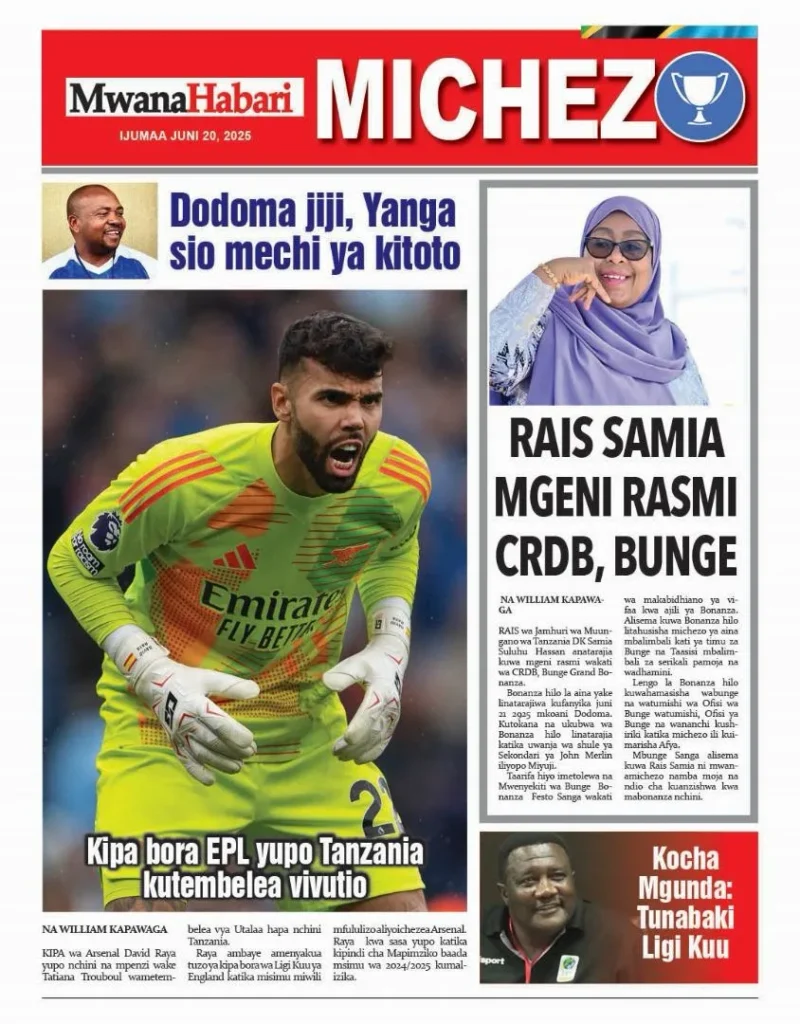 Magazeti ya Leo Tanzania Ijumaa – Juni 20, 2025 24 24 2