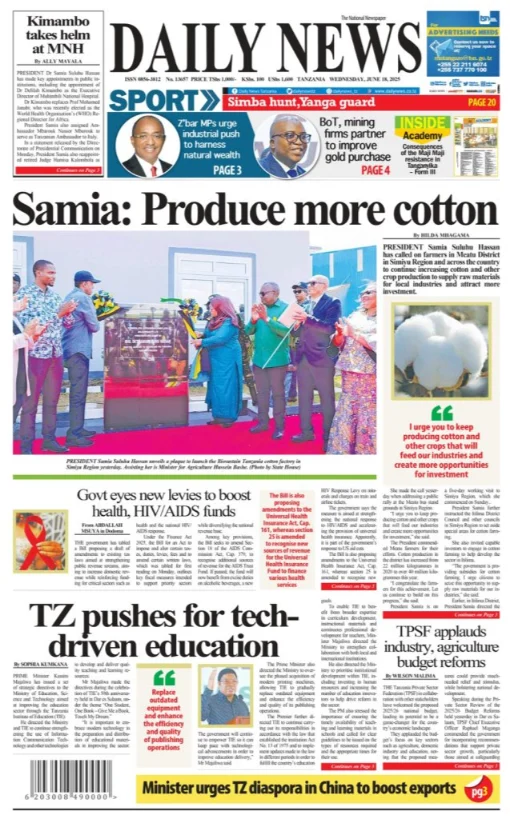 Magazeti ya Leo Tanzania – Jumatano Juni 18, 2025 27 26
