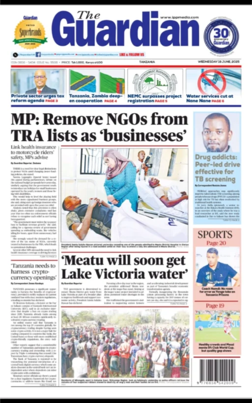 Magazeti ya Leo Tanzania – Jumatano Juni 18, 2025 28 27