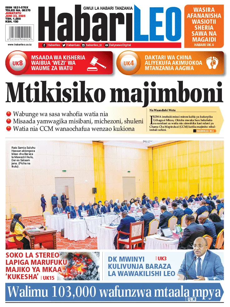 Magazeti ya Leo Tanzania Jumatatu Juni 23, 2025 2 3 6