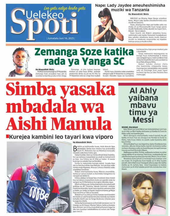 Magazeti ya Leo - Jumatatu Juni 16, 2025 3 3