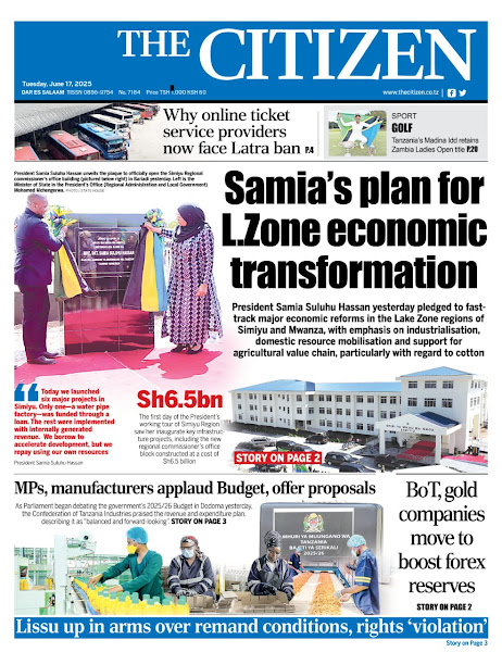 Magazeti ya Leo Tanzania – Jumanne Juni 17, 2025 16 5