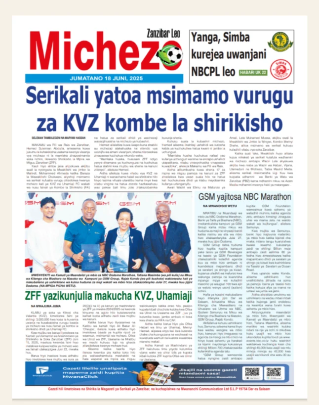 Magazeti ya Leo Tanzania – Jumatano Juni 18, 2025 7 6 1