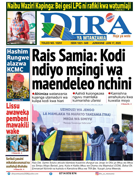 Magazeti ya Leo Tanzania – Jumanne Juni 17, 2025 13 6