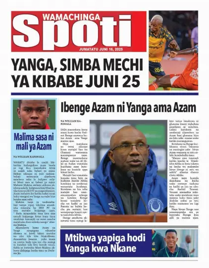 Magazeti ya Leo - Jumatatu Juni 16, 2025 7 8