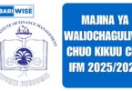 Majina Ya Waliochaguliwa IFM: Selected Applicants 2025-26 EMS