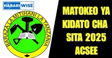 Matokeo ya Kidato cha Sita 2025 ACSEE