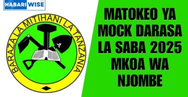 Matokeo ya Mock Darasa la Saba 2025 Mkoa wa Njombe