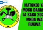 Matokeo ya Mock Darasa la Saba 2025 Mkoa wa Rukwa