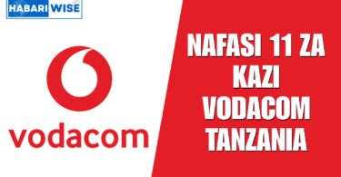 NAFASI 11 za Kazi Vodacom Tanzania