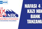 NAFASI 4 za Kazi NBC Bank Tanzania