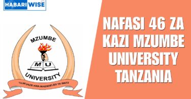 NAFASI 46 za Kazi Mzumbe University Tanzania