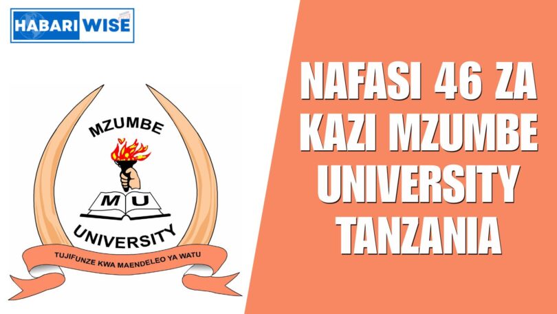 NAFASI 46 za Kazi Mzumbe University Tanzania
