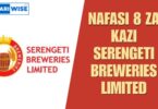 NAFASI 8 za Kazi Serengeti Breweries Limited