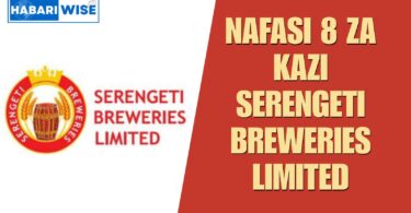NAFASI 8 za Kazi Serengeti Breweries Limited