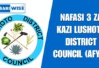 NAFASI 3 Za Kazi Lushoto District Council (Afya)