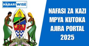 NAFASI za Kazi Kutoka Ajira Portal