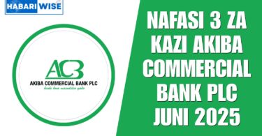 Nafasi 3 za Kazi Akiba Commercial Bank PLC