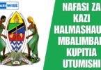 Nafasi za Kazi Halmashauri Mbalimbali Kupitia UTUMISHI 2025