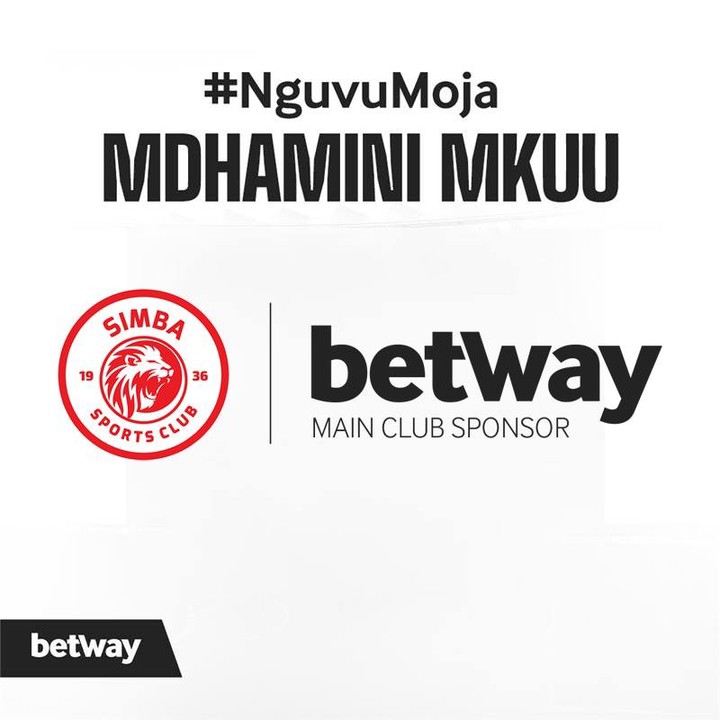Betway Kudhamini Simba SC kwa Bilioni 20