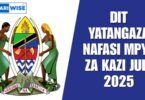 DIT Yatangaza Nafasi Mpya za Kazi July 2025