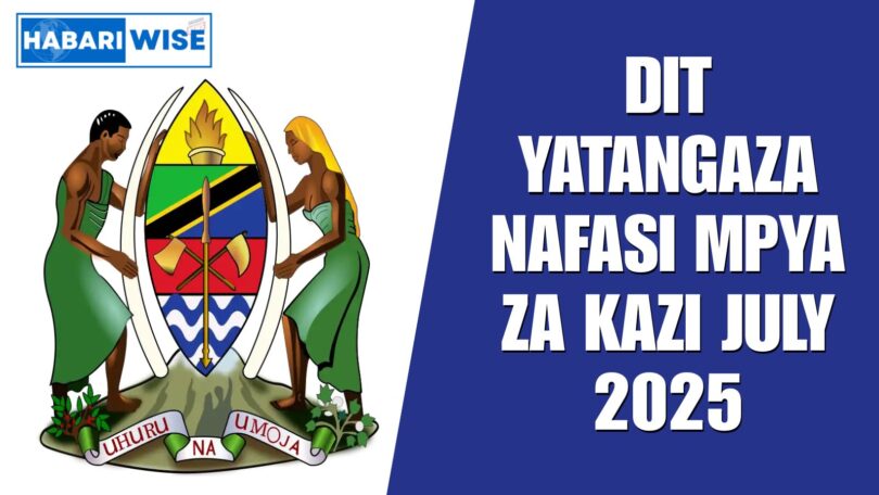 DIT Yatangaza Nafasi Mpya za Kazi July 2025