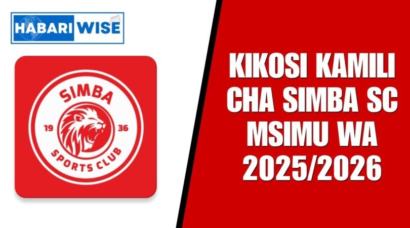 Kikosi Kamili cha Simba SC Msimu wa 2025/2026