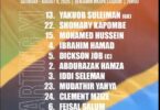 Kikosi cha Taifa Stars Leo Vs Madagascar