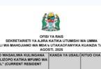 Ratiba na Vituo vya Usaili wa Mahojiano kwa Kanda 11–13 Agosti 2025
