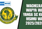 Wachezaji Wapya wa Yanga SC kwa Msimu wa 2025/2026