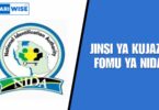 Jinsi ya Kujaza Fomu ya NIDA