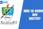 Jinsi ya Kuomba AVN NACTVET