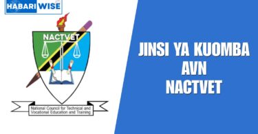 Jinsi ya Kuomba AVN NACTVET