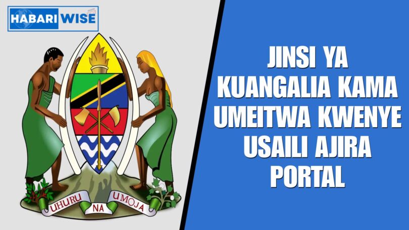 Jinsi ya kuangalia kama umeitwa kwenye usaili Ajira Portal