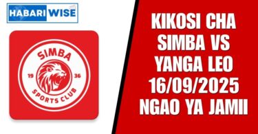 Kikosi cha Simba Vs Yanga Leo, Fainali Ngao ya Jamii 16/09/2025